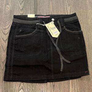 NWT Comfort Denim Mini Skirt Belted Size 9/10